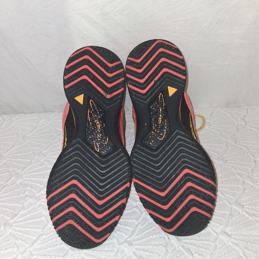 Nike Nxxt Genisus Orange Le Bron and Yellow Basketboll Shoes Mens Patterned Sz 7 - Picture 12 of 17